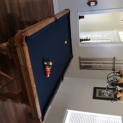 I found a great deal on a used pool table on a Fri