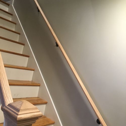 We needed a stair railing and balusters installed 