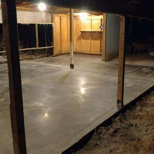 We had a concrete floor done in a building we have