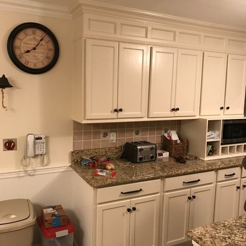 My kitchen cabinets needed updating. I called in H