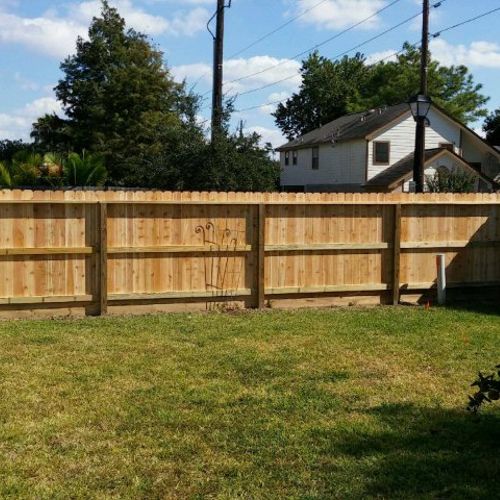 I had a 90 foot fence installed. Craftsmanship was