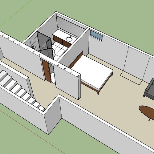 Sean created sketchUp models for a hour renovation