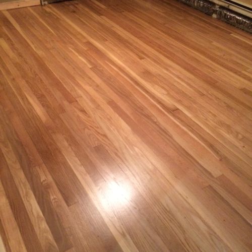 Restored my old painted wood  floor to its origina