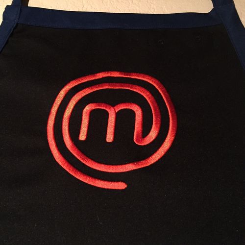 Custom logo embroidery on aprons was magnificent. 