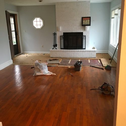 I purchased a house that had some hardwood floors,