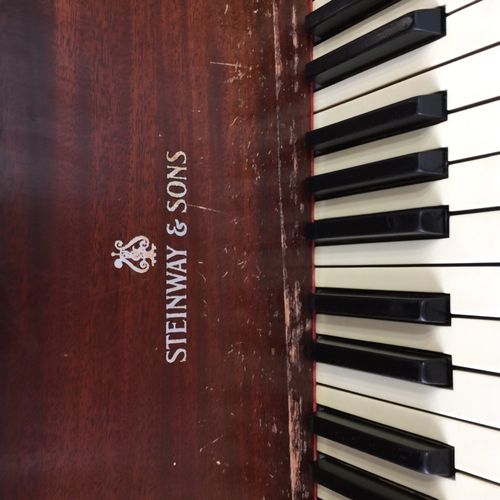 A Steinway grand piano sets the tone for my weekly