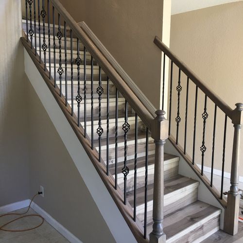 Recently Allan did a stair remodeling for my home.