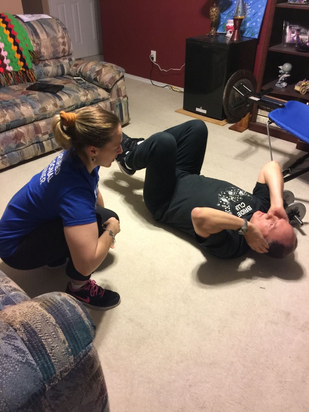 Victoria has been training my husband and I for ab