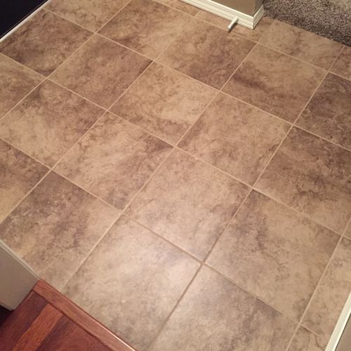 Needed an affordable, good tile job for my entry. 