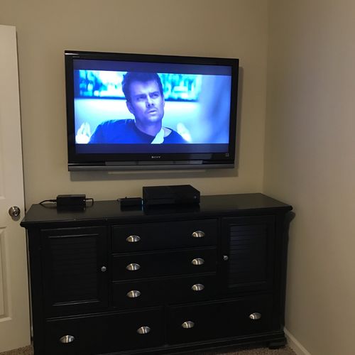 I had 2 tv's mounted and they look great.  The ser