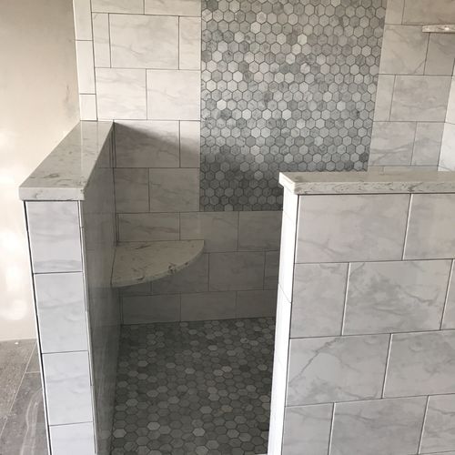 We had a tile shower built and it's AMAZING! Ramon