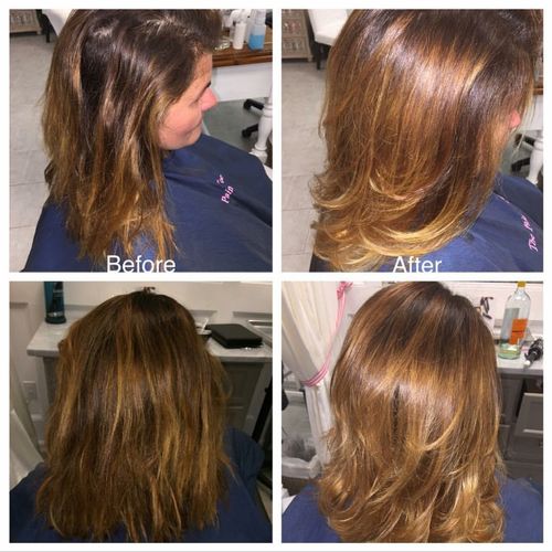 Color, balayage, cut and a FABULOUS blow out!!