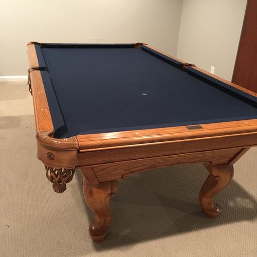 Pool table move went perfectly! On time, professio