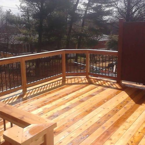 Our new deck is the envy of our neighbors now. Jos