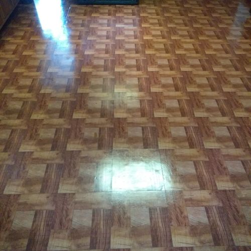 I needed my kitchen tile floor "brought back to li