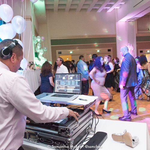So happy with Dj Michael on my daughters Quinceañe