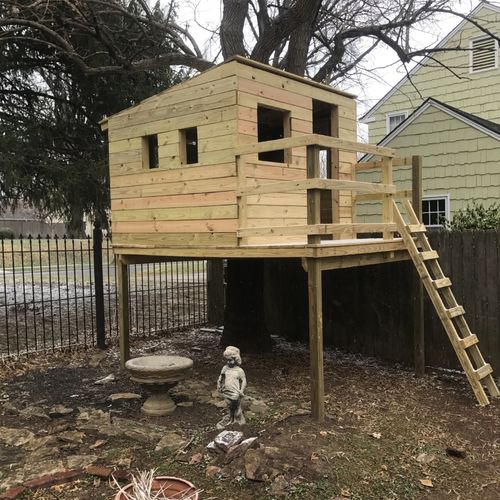 Shay and his team built an amazing tree house for 
