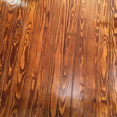 I had my hardwood floors refinished and repaired i