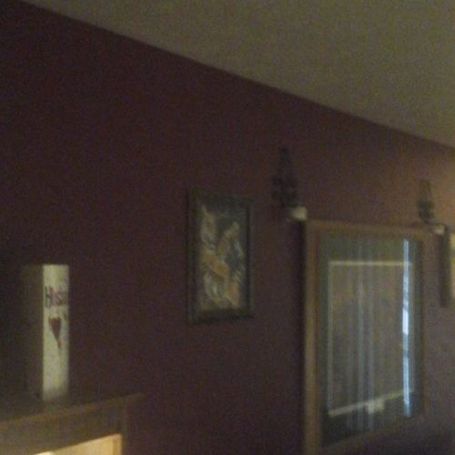 I had my living room and dining room painted. They