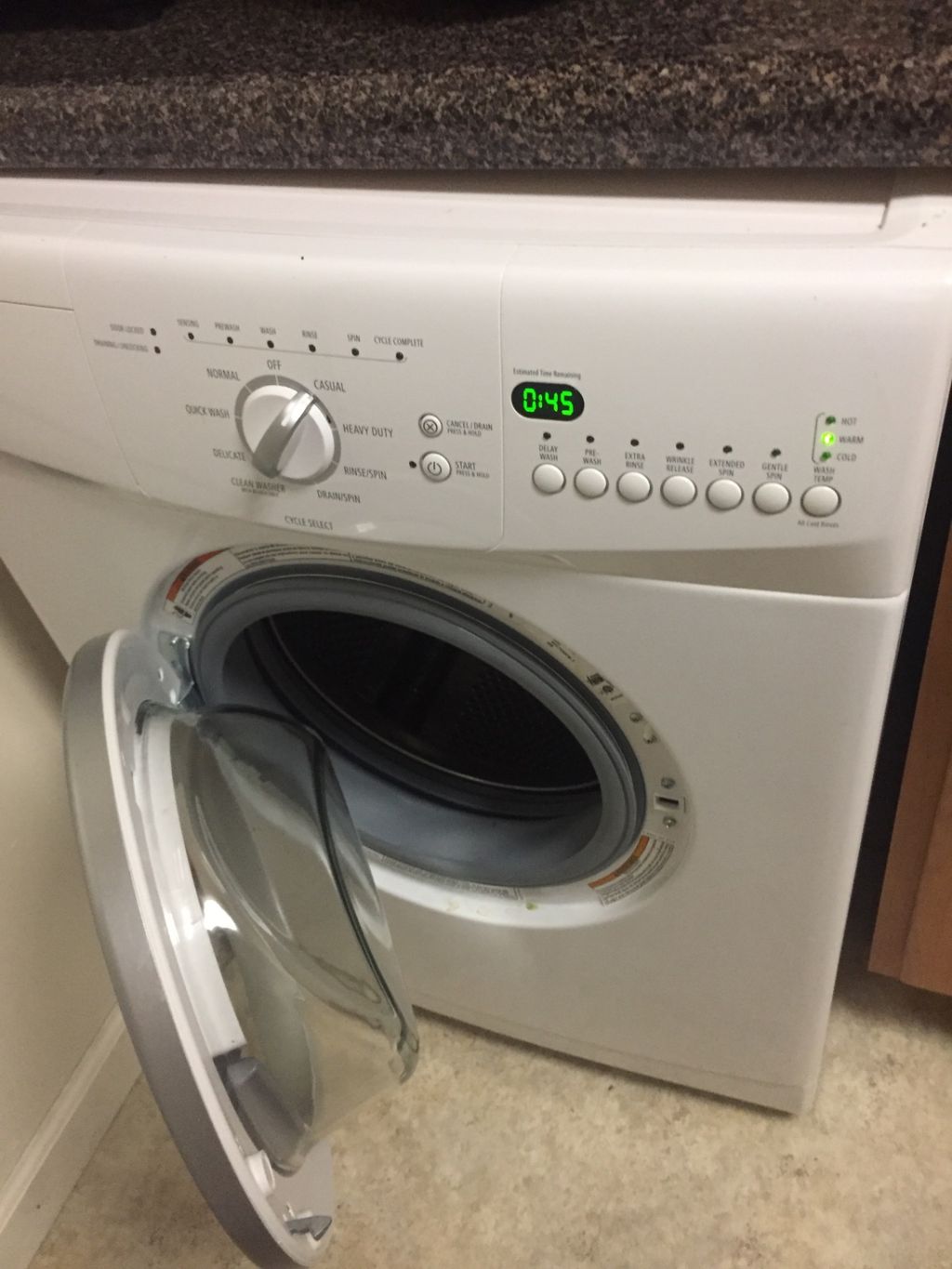 I had an issue with my washing machine not coming 