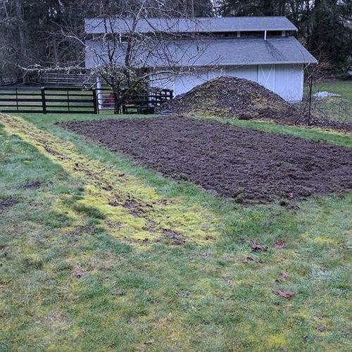 We needed two large garden areas tilled up to prep