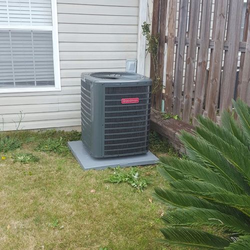 Tim Odell and his crew installed a new A/C condens