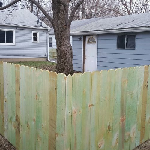 I needed a fence to keep my dog in the yard. The f