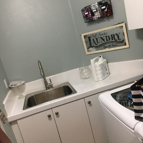 I wanted to have the tile in my laundry room repla