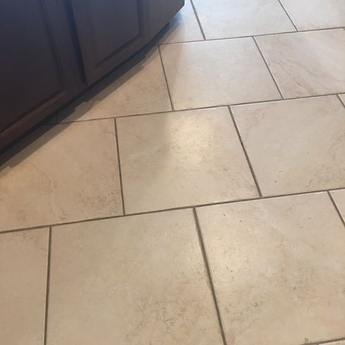 Tile and Grout restoration.  Very professional and