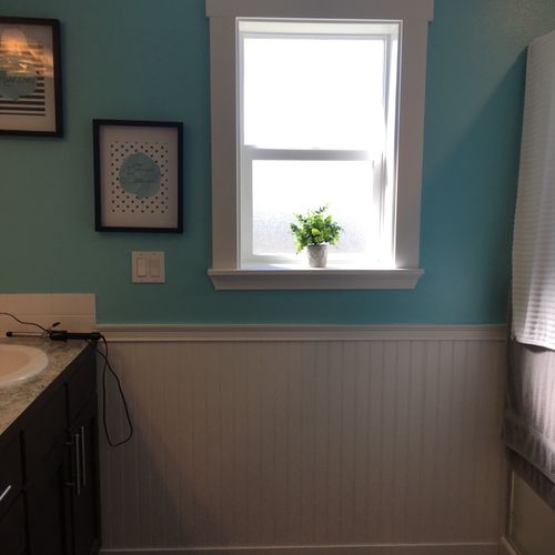 All Things Drywall & Construction hung wainscoting