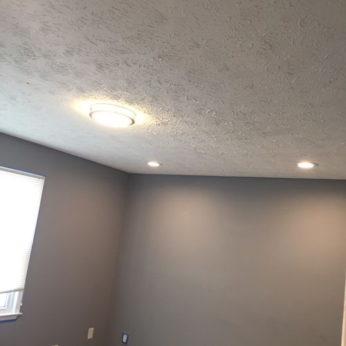 Mr. Williams installed 4 recessed lights and repla