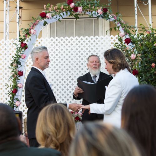 Rev Drum did a great job officiating our wedding!