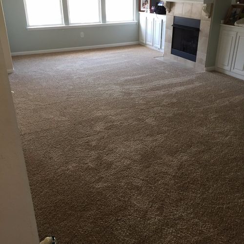 Whole house carpet replacement. The installation s