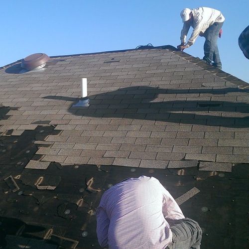 Great fast response, our house some roofing shingl