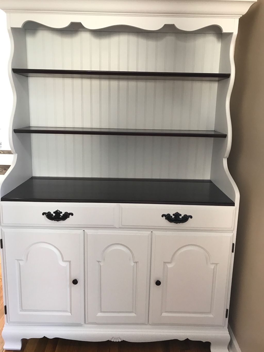 Dean refinished an old hutch for us and did a beau