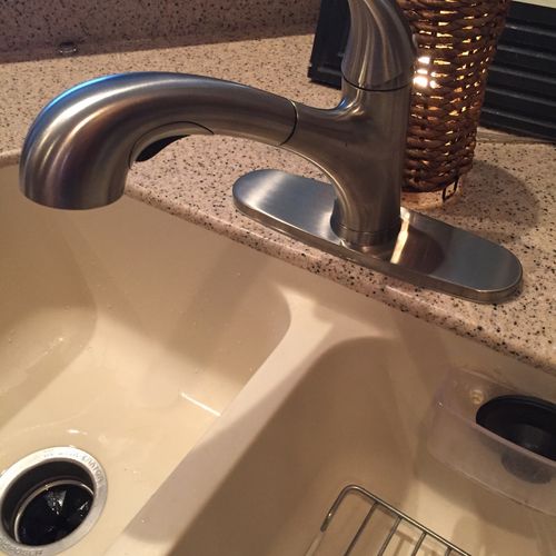 We had a new kitchen faucet to install and was hav