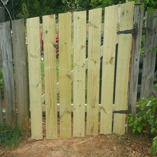 I had a broken fence, not only did he repair it bu