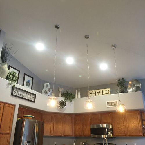 They removed my track lighting in my kitchen and r
