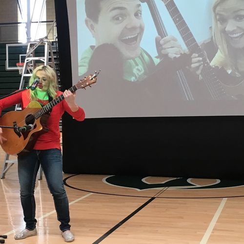 Camille spoke to 600 students at Olympus High Scho