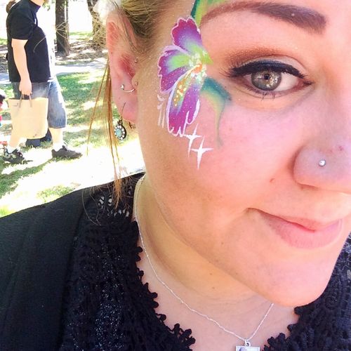 Jackie does fantastic face painting artwork and sh