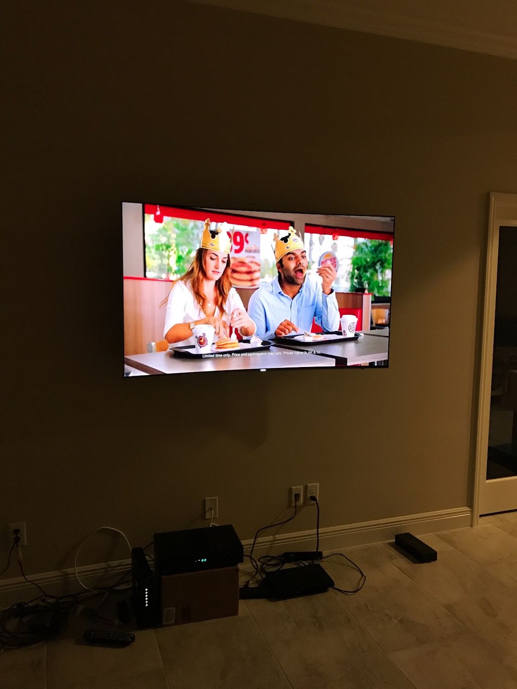 Mounted a 65" Samsung curved TV with a mount I bou