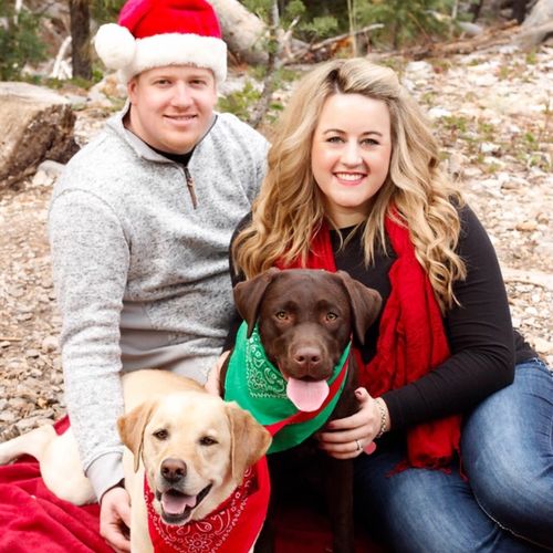 Sadie took both engagement pictures and Christmas 