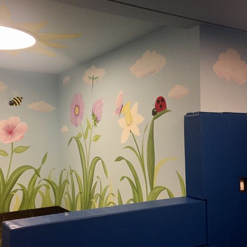 Patrice recently painted the indoor kids playroom 