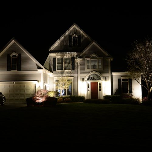 Brian designed and installed landscape lighting fo