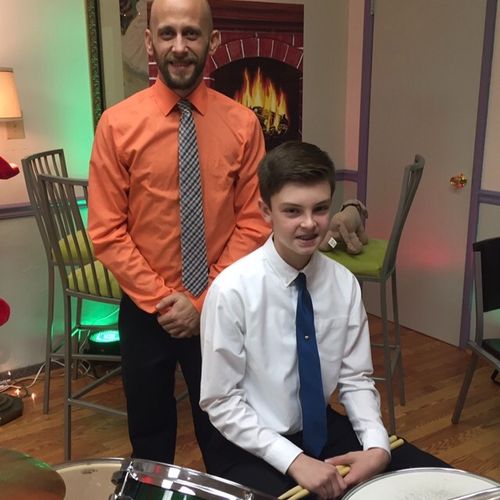 My son has been taking drum lessons with Chris for