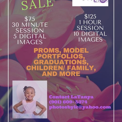 Terrika created a flyer for my photography busines