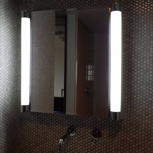 Vince fixed my bathroom vanity light issue and eve