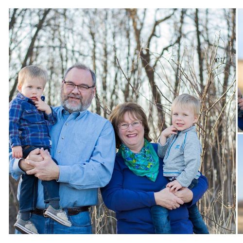 We had family pictures taken with our grandsons.  