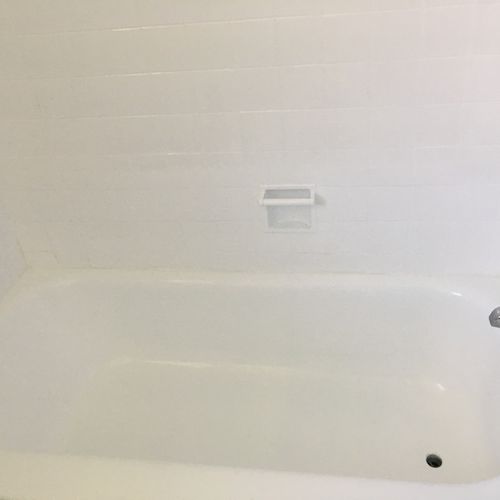 Resurfaced my chipped bathtub. Came out great.