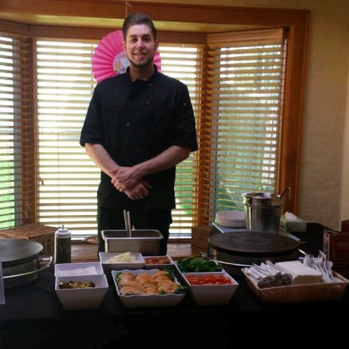 Had crazy crepe cater at a party for a friend. The
